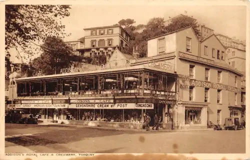 BR63532 Addison s Royal Cafe and Creamery Torquay Echtfoto UK