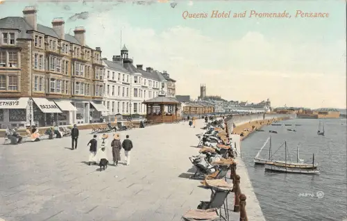 uk32617 queens hotel and promenade penzance uk