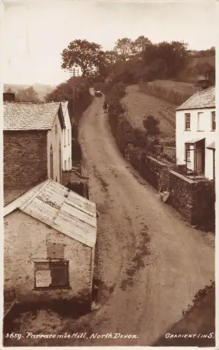 BR101581 Parracombe Hill North Devon Echtfoto UK