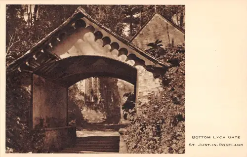 BR99431 st just in roseland bottom lych gate uk