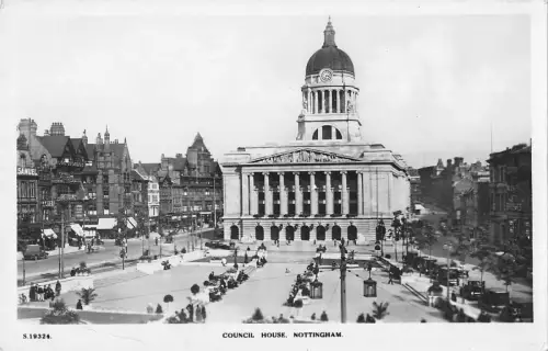 uk32608 council house nottingham real photo uk