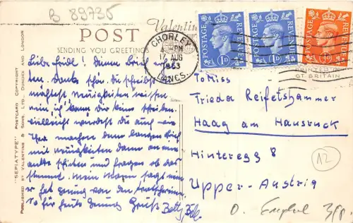 B89735 love to all at home from oswestry uk