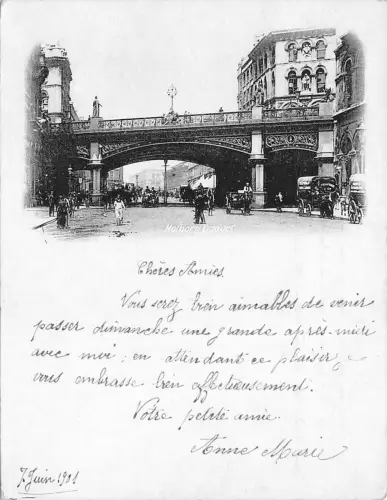 BR64635 Holborn Viadukt Wagen 12x9cm UK