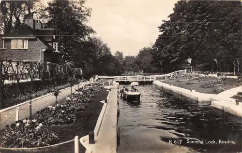 uk32574 sonning lock reading real photo uk