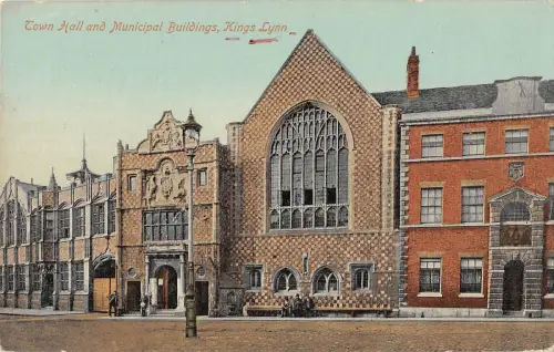 uk32464 Rathaus und Gemeindegebäude Kings Lynn Echtfoto UK