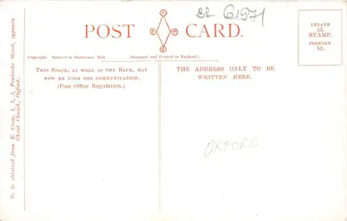 BR61971 Sonnenuntergang in der Hauptstraße Wagen Postkarte Gemälde Oxford UK