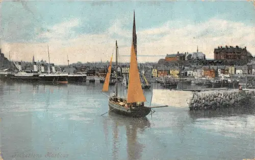 BR64646 Folkestone Hafenschiff Bateaux UK
