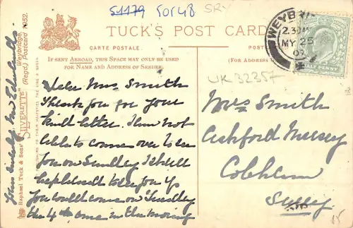 uk32357 the weir weybridge real photo uk