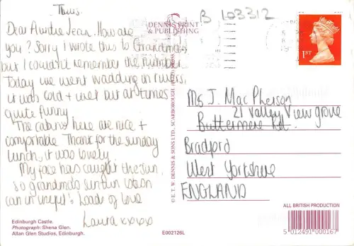 B103312 edinburgh castle scotland