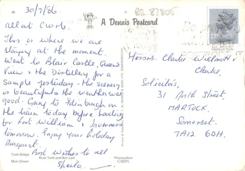 BR82805 Grüße aus Callander Schottland