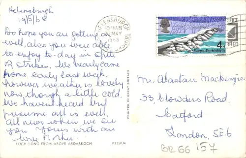 BR66157 See von oben lang Ardarroch Schottland 14x9cm