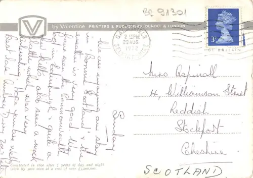 BR91301 Vierter Eisenbahnbrückenwagen Voiture Schottland