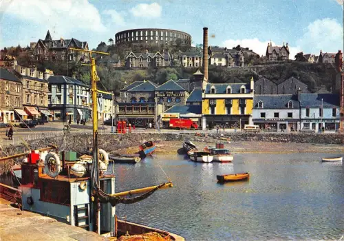 BR91702 george street and mc caig s folly oban argyll scotland