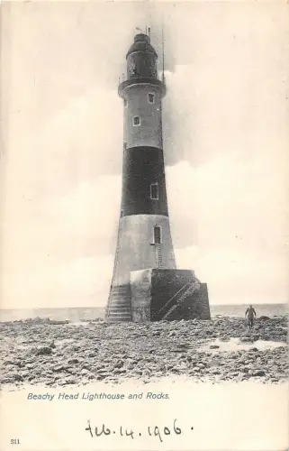 BR70378 Beachy Head Lighthouse and Rocks UK