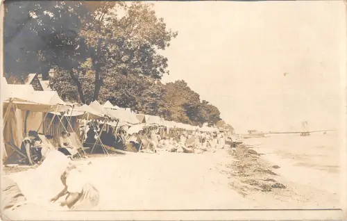 uk32623 Sozialgeschichte Strand am Meer zur Identifizierung von Echtfoto UK