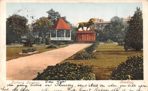 uk32519 forburg gardens reading real photo uk