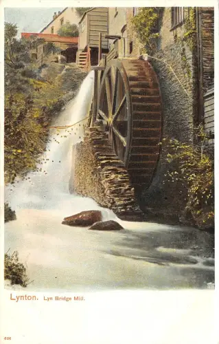 BR64345 lynton lyn bridge mill uk