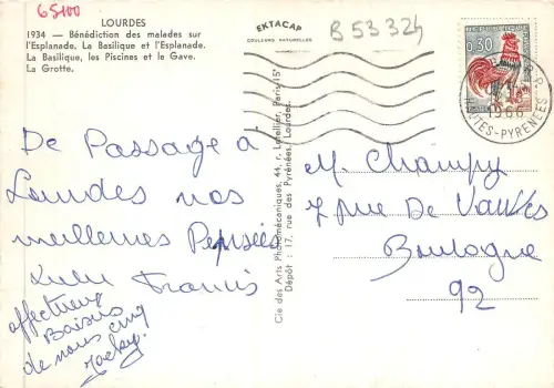B53324 Lourdes multi vues frankreich