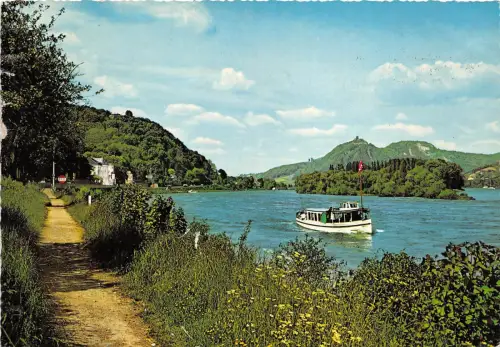 BG12403 Schiffsbateaux Rhein Rolandseck mit Rolandsbogen Drachenfels Germany