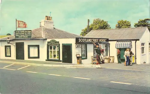 B103777 erstes Haus in Schottland gretna grün