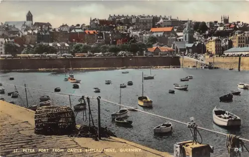 BR61989 st peter port from castle emplacement guernsey uk
