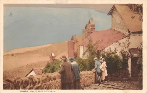 BR62784 Lower High Street Clovelly UK