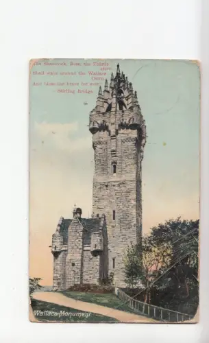 B79947 wallace monument scotland united kingdom front/back image