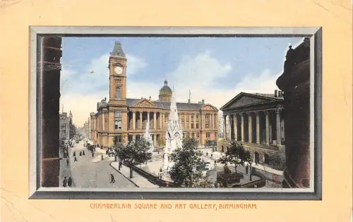 uk32529 chamberlain square and art gallery birmingham uk