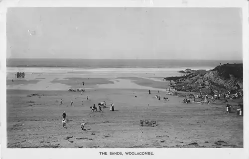 uk32190 the sands woolacombe real photo uk