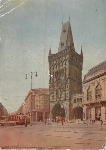 B44988 Praha Prasna Brana Straßenbahn tschechisch