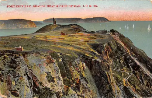 BR62189 Port Erin Bay Brada Head Claf of Man Isle of Man UK