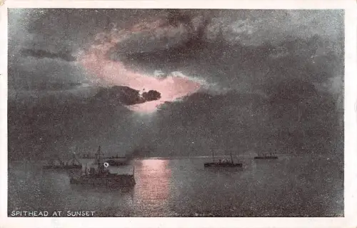 uk32611 spithead at sunset uk