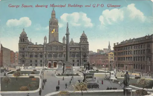 BR65611 George Square Gemeindegebäude Glasgow Schottland