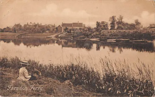 uk32792 farndon ferry real photo uk