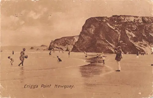 uk33662 crigga point newquay real photo uk