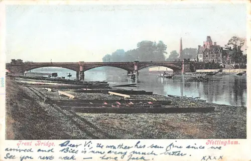 uk32336 trent bridge nottingham real photo uk