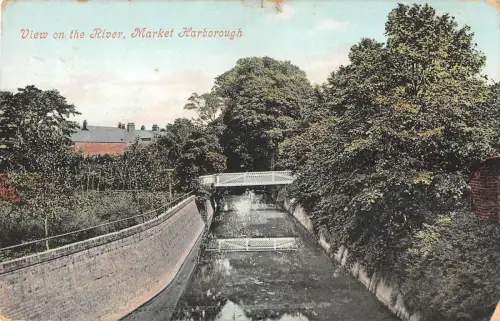 uk32337 view on the river market harborough uk