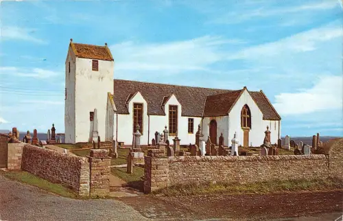 B104365 old canisbay kirk john o groats scotland 14x9cm