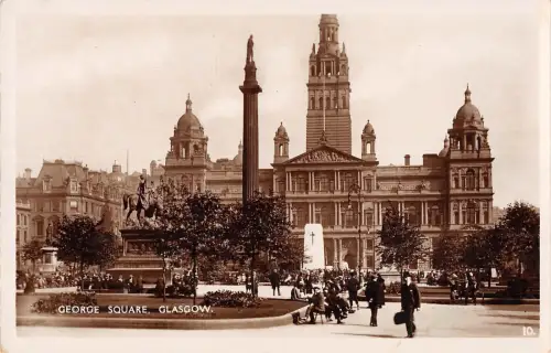 BR80412 George Square Glasgow Echtfoto Schottland