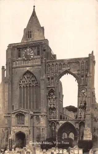uk33233 west front croyland abbey real photo uk