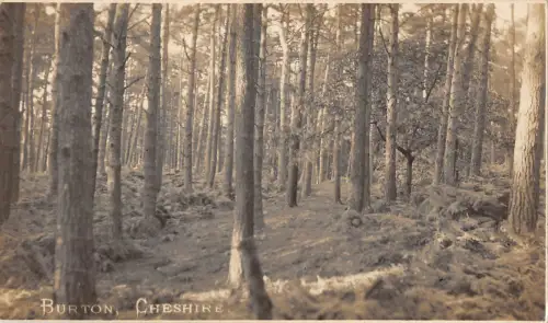 uk32786 burton chesire real photo uk