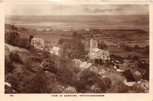 uk40371 view of kewstoke weston super mare real photo uk