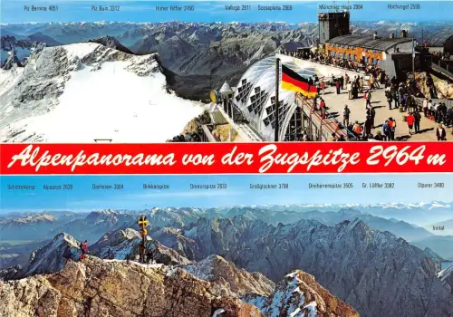 BG13433 Zugspitze Panoramablick vom hochsten Gipfel Germany