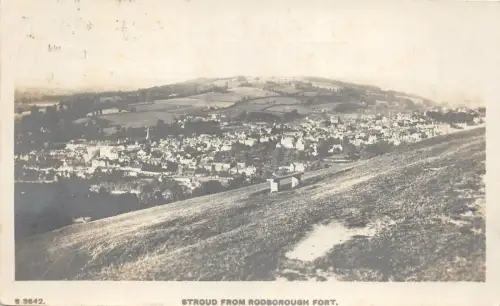 uk41658 stroud from rodborough fort real photo uk