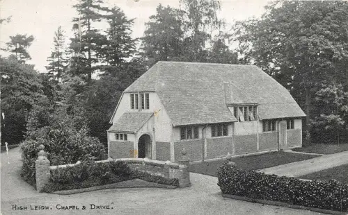 uk48231 chapel and drive high leigh real photo uk