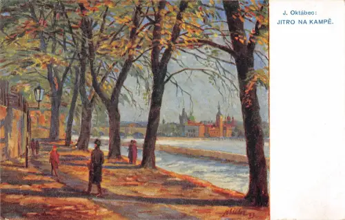 B107680 Tschechische R. Praha Prager Promenade Echtfoto UK