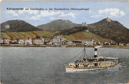 BR37778 Königswinter mit Drachenfels Schiffsbateaux Germany