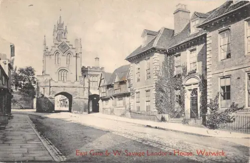 BR74659 East Gate and w Savage Landor s House Warwick UK