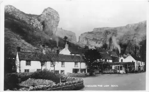 uk51277 lion rock cheddar real photo uk