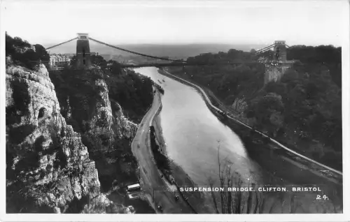 BR75037 Echtfoto Hängebrücke Clifton Bristol UK